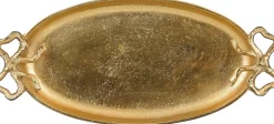 Mica Decorations dienblad Strik goud 42 x 19 x 3 cm