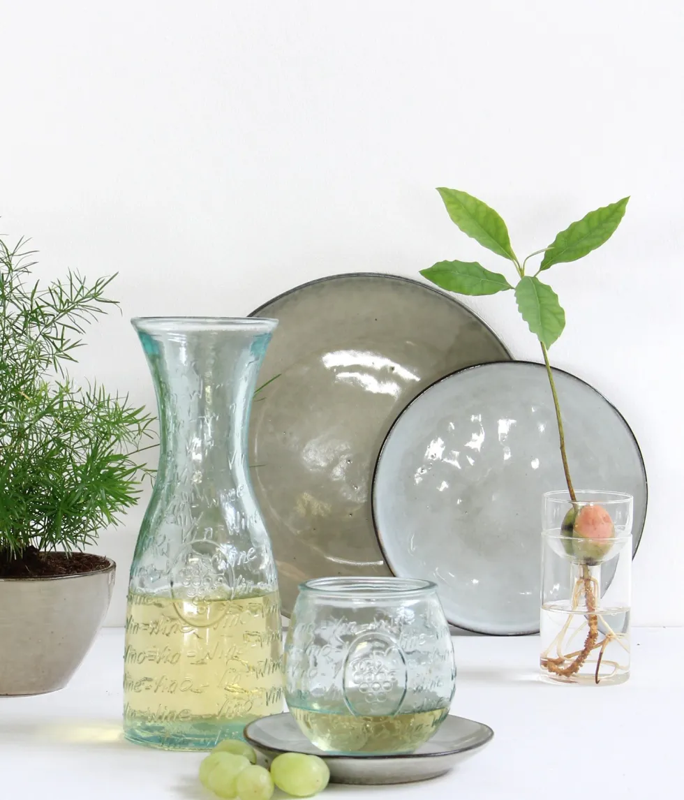 Mica Decorations dinerbord Tabo grijs D 26,5 H 3 cm
