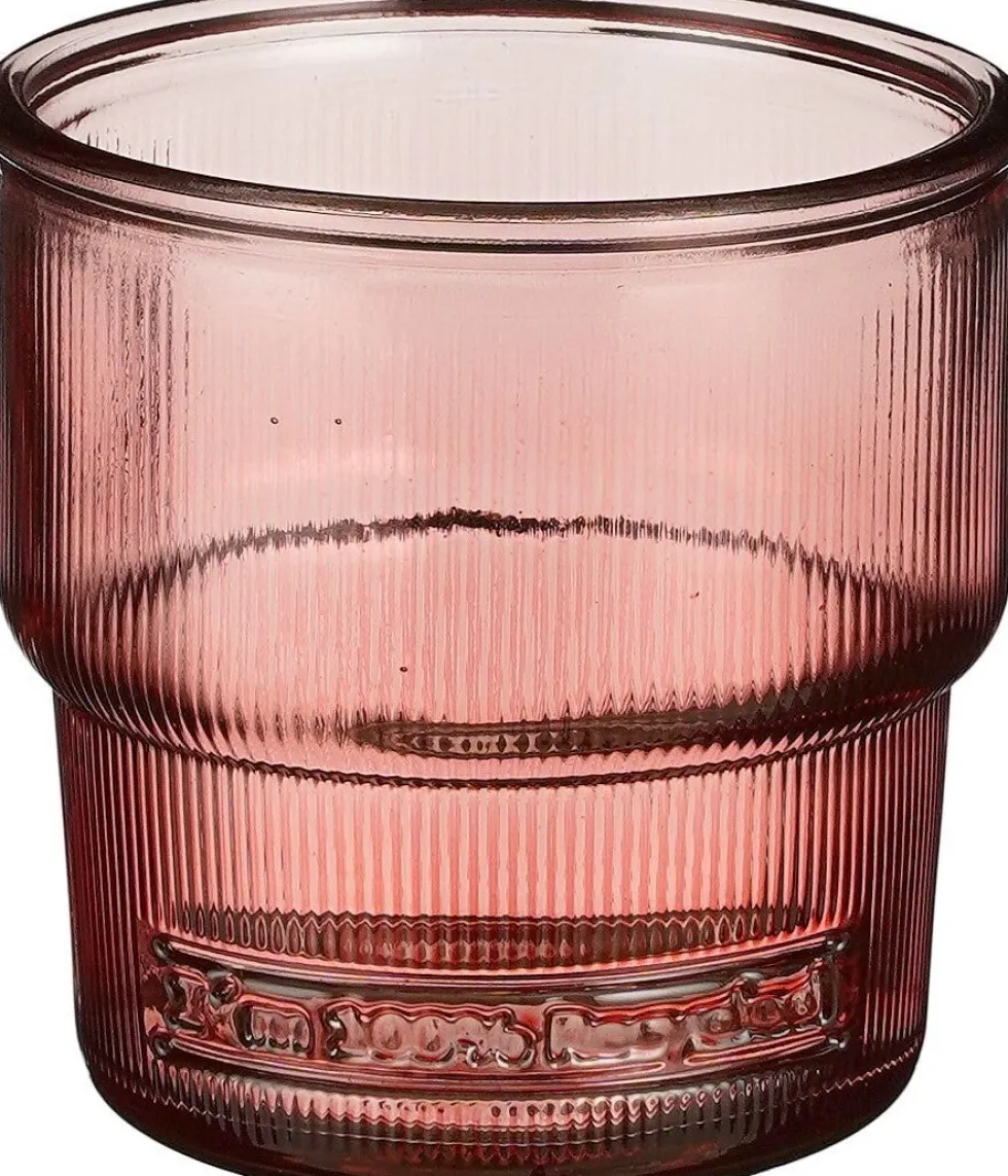 Mica Decorations drinkglas Versailles roze 220 ml