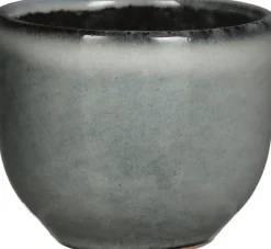 Mica Decorations eierdop Tabo grijs D 5 H 4,5 cm