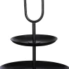 Mica Decorations etagère Rama zwart D 28 H 36 cm