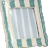 Mica Decorations fotolijst blauw / wit 10 x 10 cm