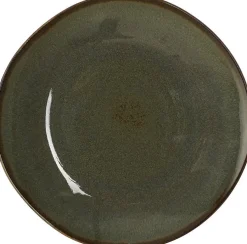 Mica Decorations gebaksbord Racco groen D 18 H 2 cm