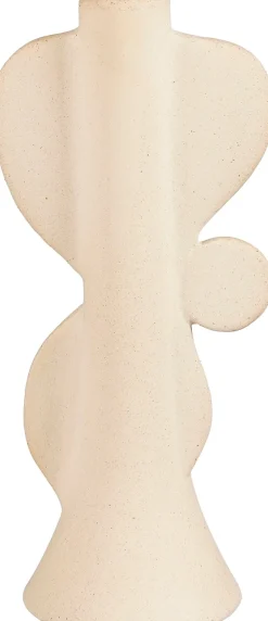 Mica Decorations kandelaar beige 10 x 8 x 23 cm