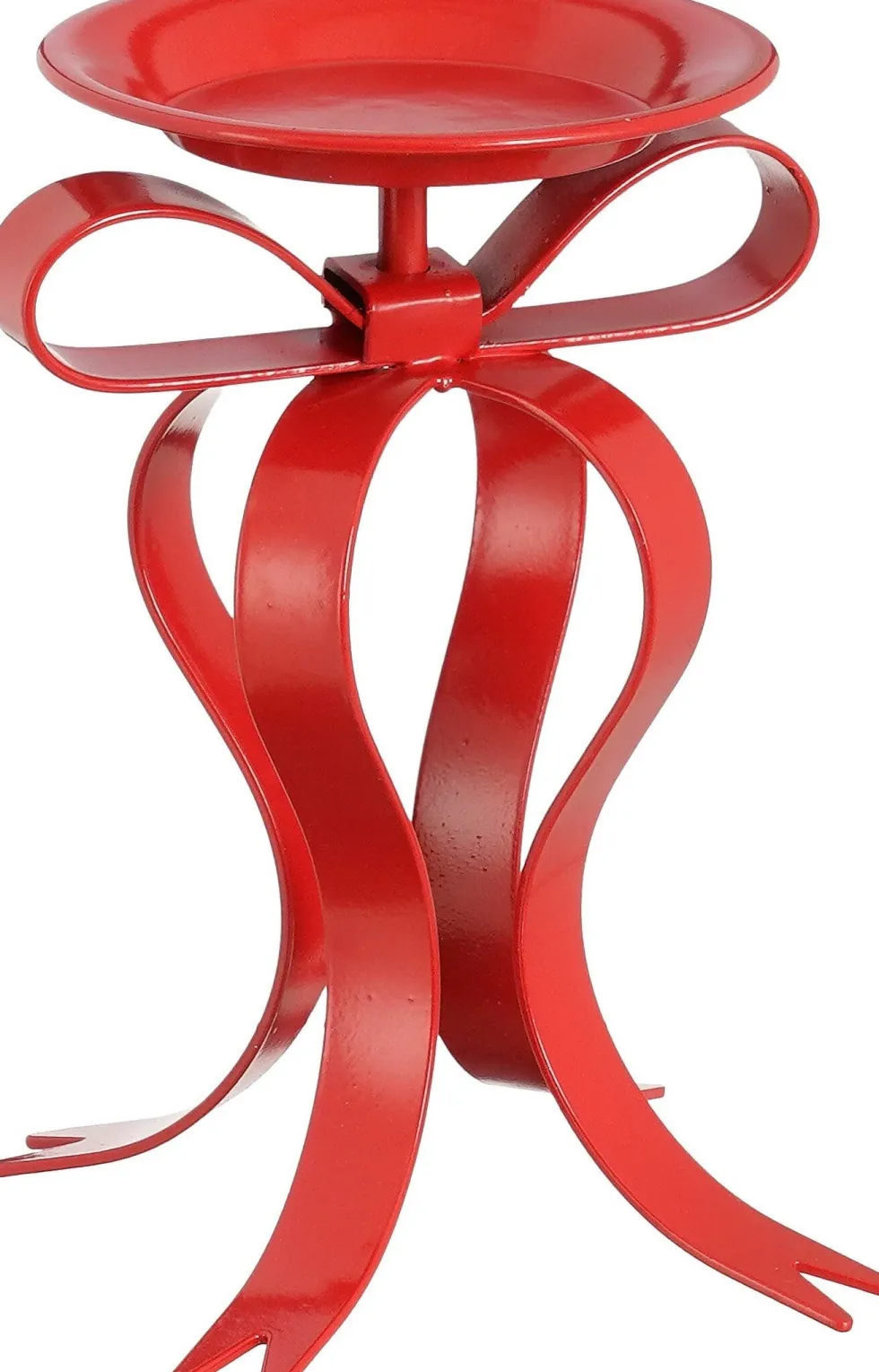 Mica Decorations kandelaar Bow rood 17 x 14 x 20 cm