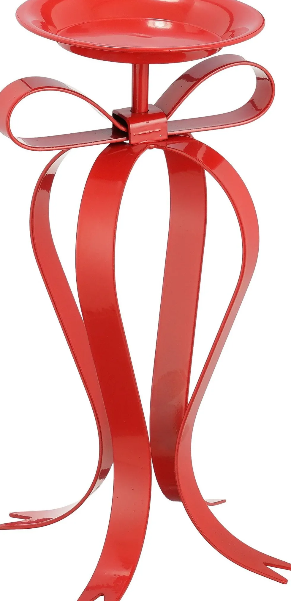 Mica Decorations kandelaar Bow rood 17 x 14 x 28 cm