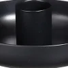 Mica Decorations kandelaar Coast zwart D 9 H 2 cm