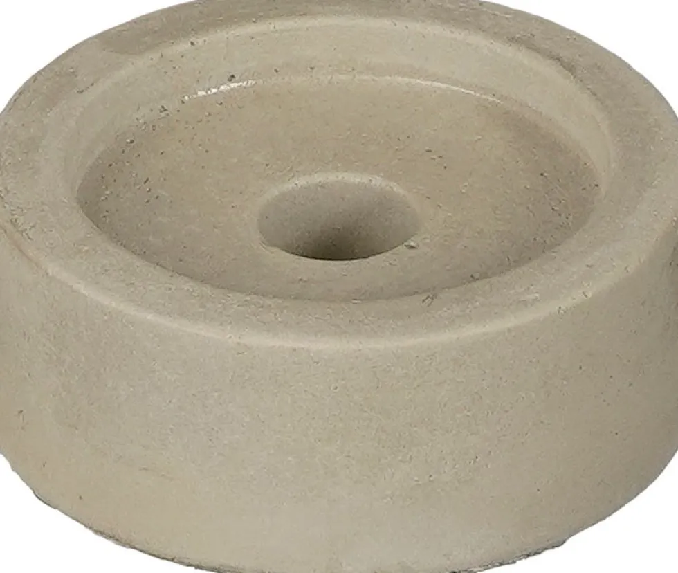 Mica Decorations kandelaar grijs D 6,5 H 2,5 cm