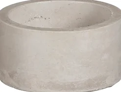 Mica Decorations kandelaar grijs D 8,5 H 4,5 cm