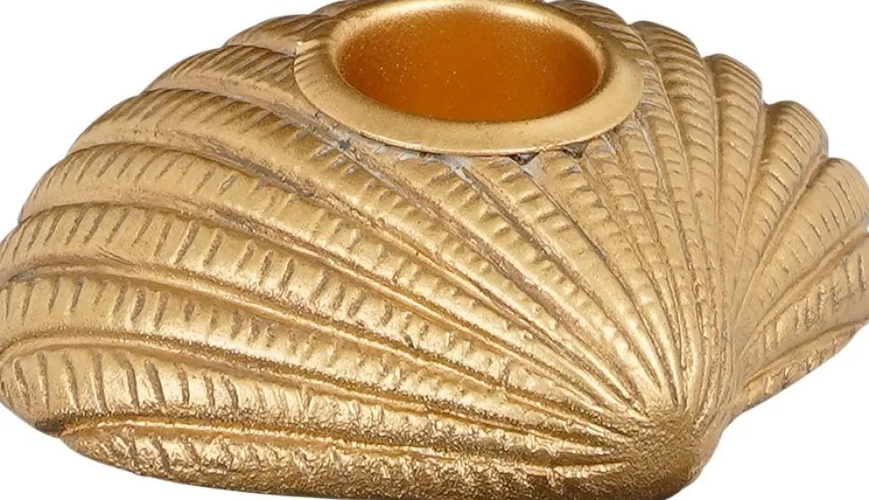 Mica Decorations kandelaar goud 8 x 7 x 2,5 cm