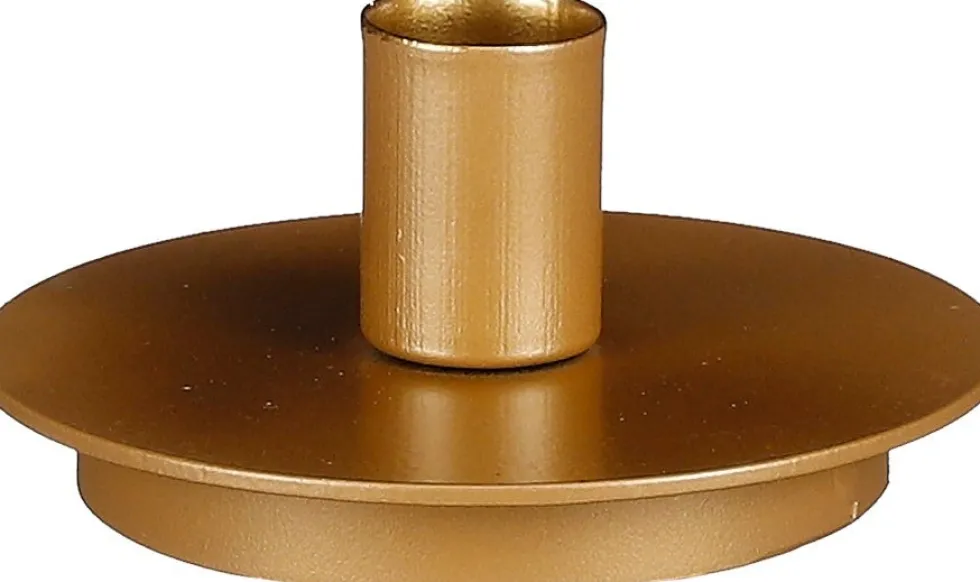 Mica Decorations kandelaar goud D 10 H 4,5 cm