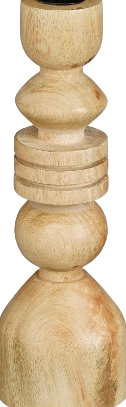 Mica Decorations kandelaar Pleso naturel D 8 H 25 cm