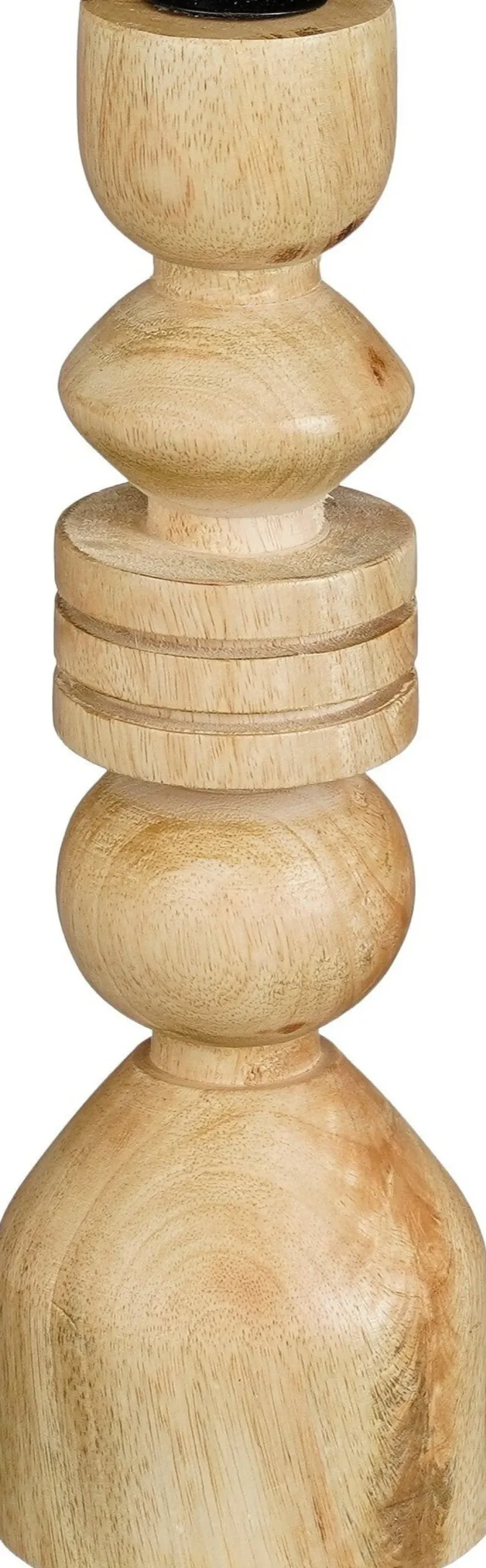 Mica Decorations kandelaar Pleso naturel D 8 H 25 cm