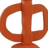 Mica Decorations kandelaar Tula oranje 16 x 8,5 x 20 cm