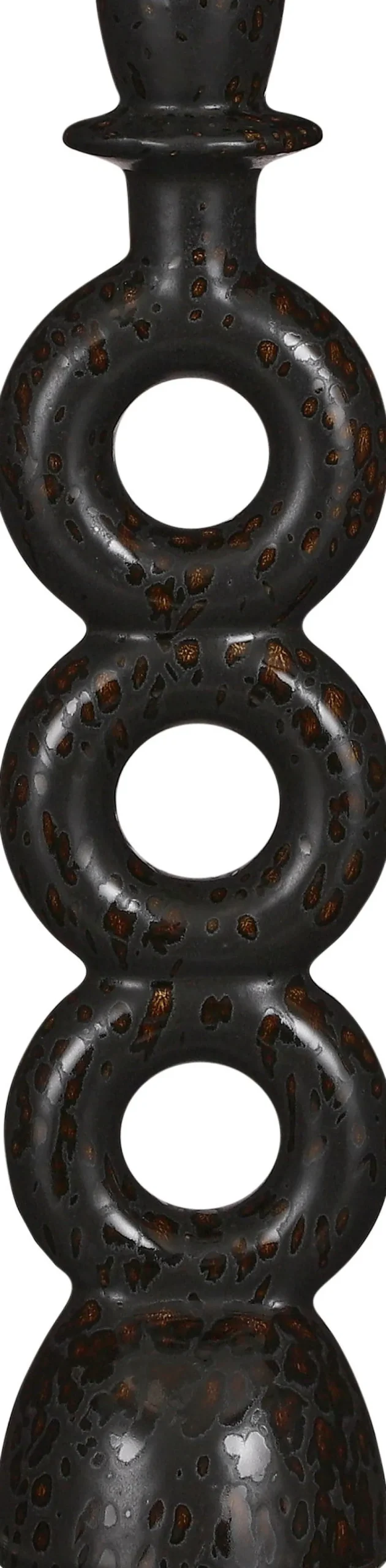 Mica Decorations kandelaar zwart D 8 H 32 cm