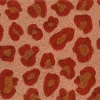 Mica Decorations kokosmat luipaard bruin / rood 60 x 40 cm