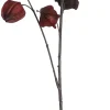 Mica Decorations kunstbloem Lampionplant rood H 94 cm
