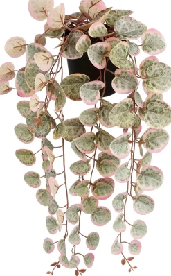 Mica Decorations kunsthangplant Chinees Lantaarnplantje roze H 18 cm