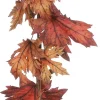 Mica Decorations kunsthangplant Esdoorn rood / bruin H 18 cm