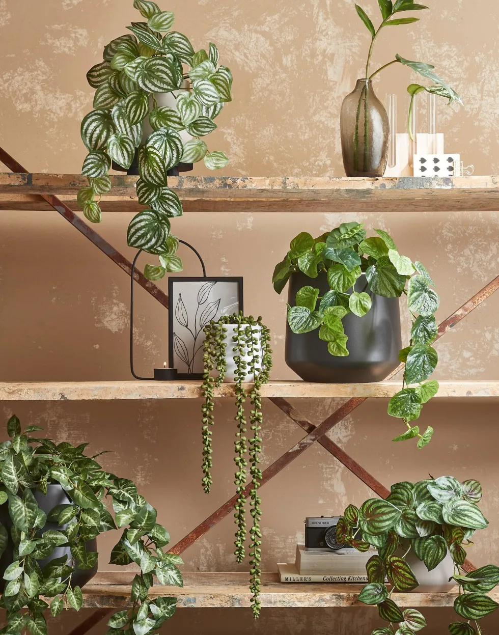 Mica Decorations kunsthangplant Erwtenplant H 71 cm
