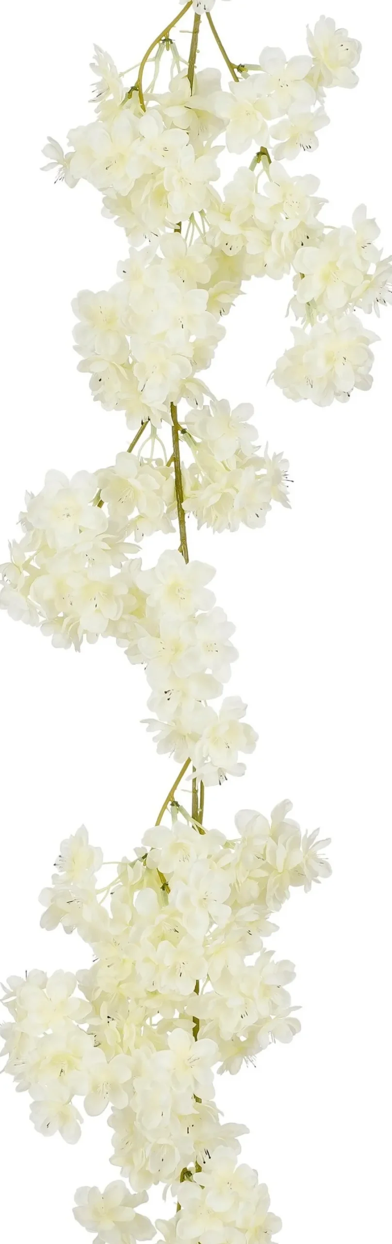Mica Decorations kunsthangplant Japanse Sierkers crème H 180 cm