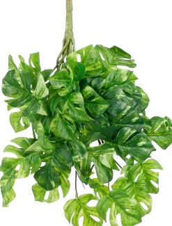 Mica Decorations kunsthangplant Monstera groen / wit H 115 cm