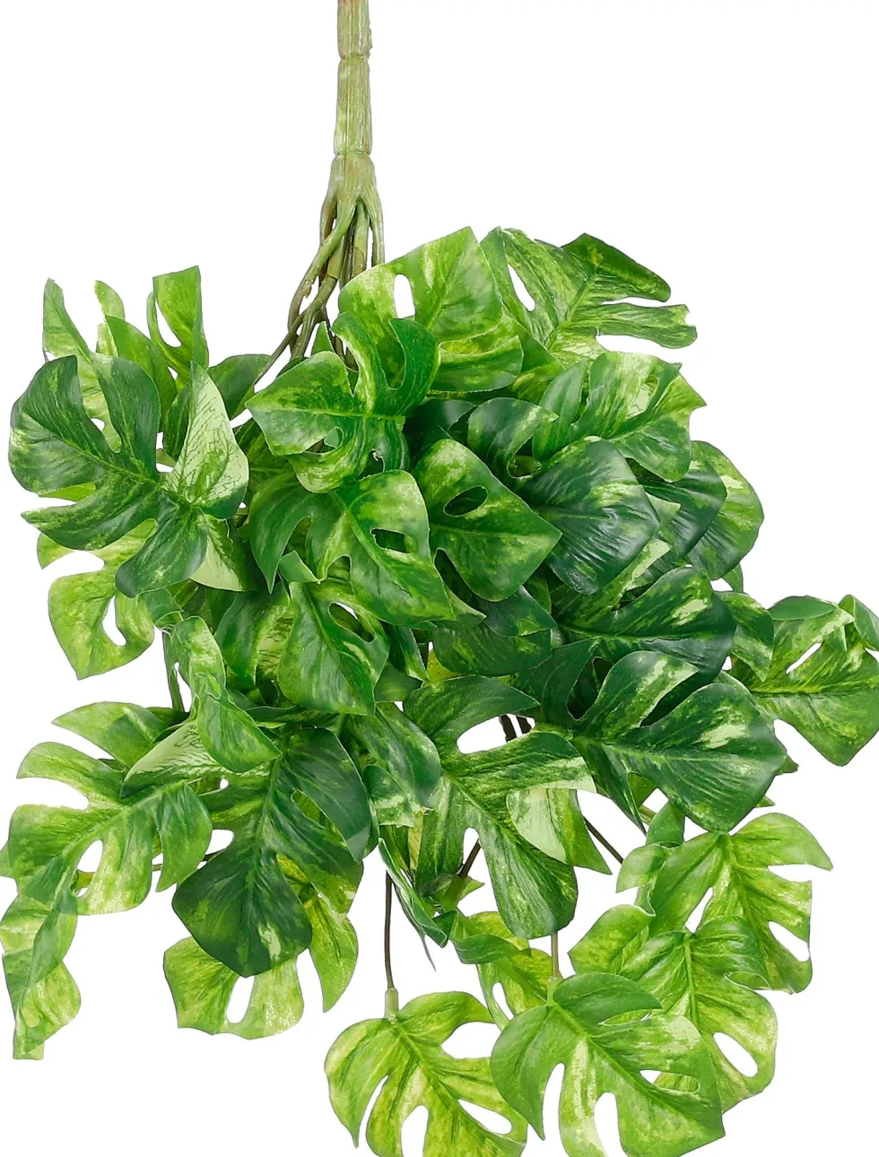 Mica Decorations kunsthangplant Monstera groen / wit H 115 cm