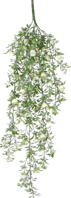 Mica Decorations kunsthangplant Roos wit H 73 cm