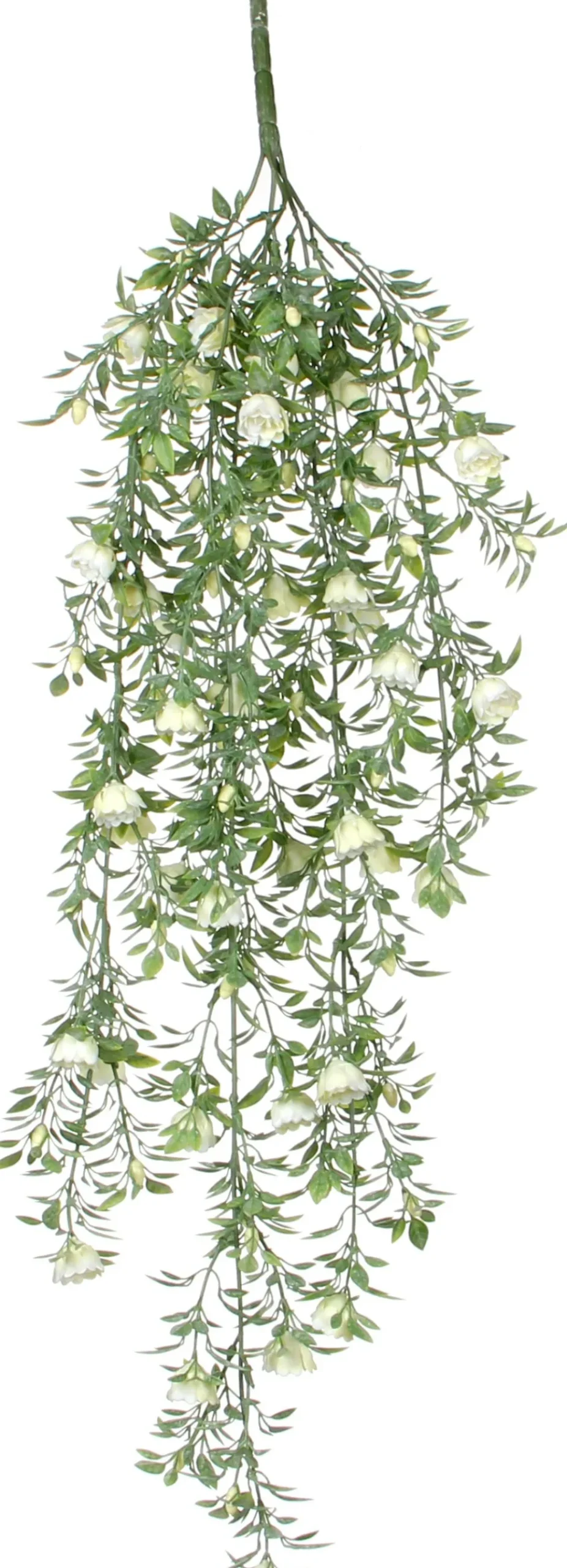 Mica Decorations kunsthangplant Roos wit H 73 cm