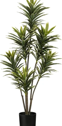 Mica Decorations kunstplant Dracaena groen / geel D 16 H 120 cm