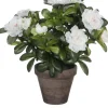 Mica Decorations kunstplant Rhododendron wit H 27 cm