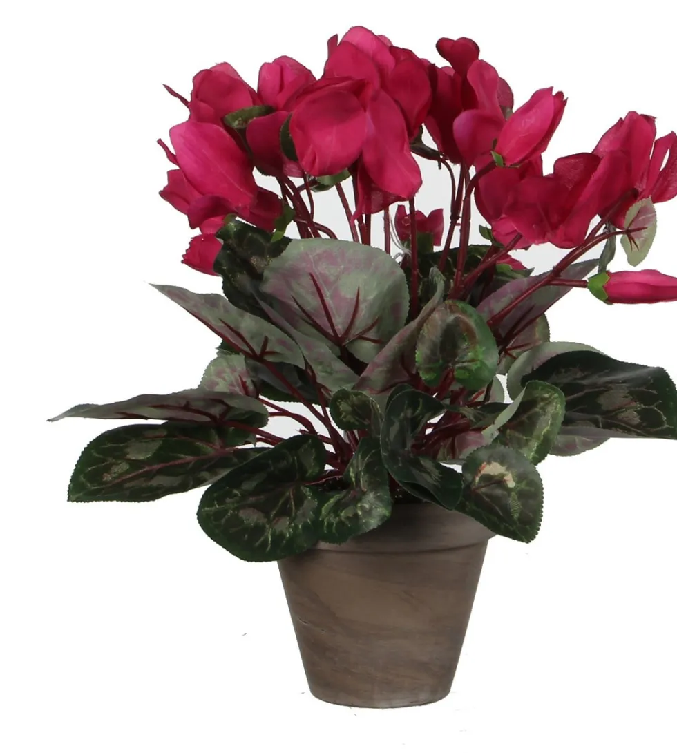 Mica Decorations kunstplant Cyclaam roze H 30 cm