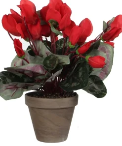Mica Decorations kunstplant Cyclaam rood H 30 cm