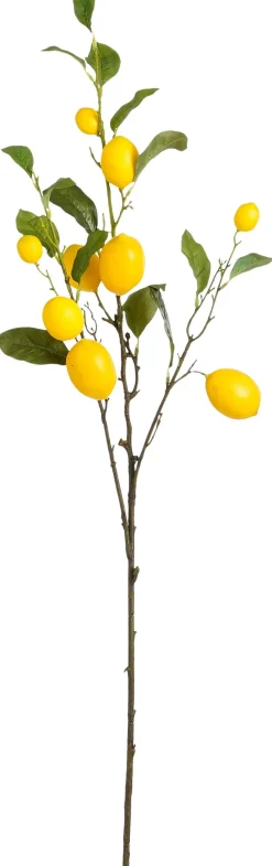 Mica Decorations kunsttak Citroen plant geel H 104 cm