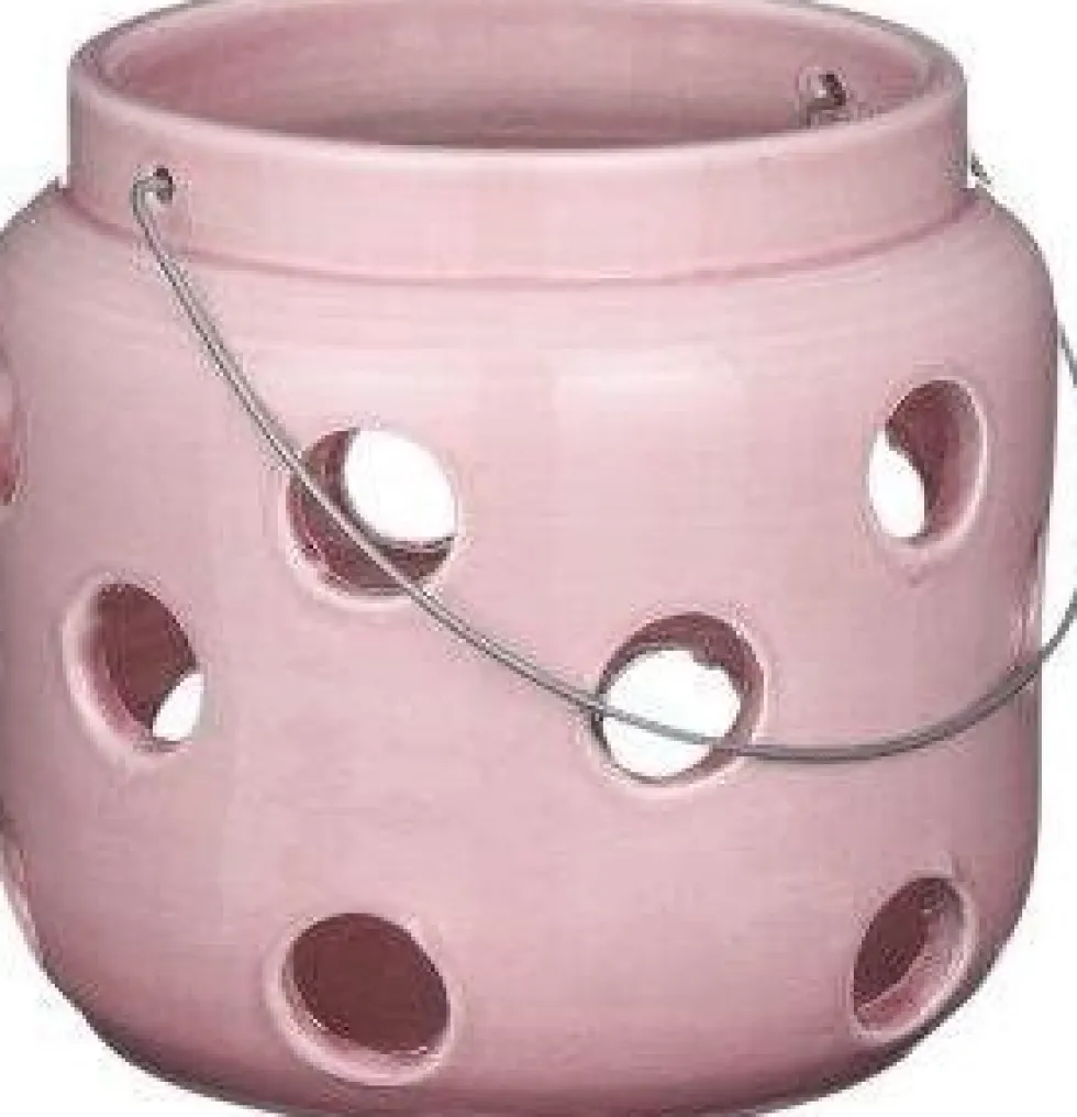 Mica Decorations lantaarn Arena roze D 26 H 24 cm