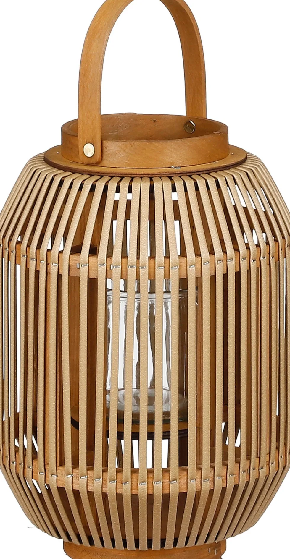 Mica Decorations lantaarn Havard naturel D 23 H 33 cm