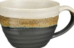 Mica Decorations mok Ethan wit / zwart D 11,5 H 8 cm