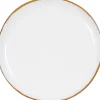 Mica Decorations ontbijtbord Tabo wit D 20,5 H 2 cm