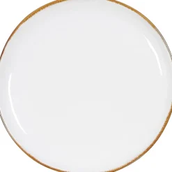 Mica Decorations ontbijtbord Tabo wit D 20,5 H 2 cm
