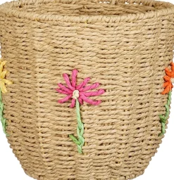 Mica Decorations opbergmand Flora Bloem naturel D 24 H 23 cm