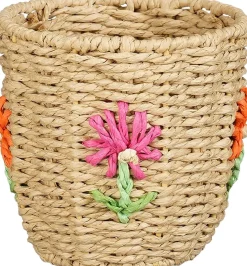 Mica Decorations opbergmand Flora Bloem naturel D 15 H 15 cm