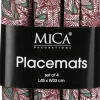 Mica Decorations placemat rood 48 x 33 x 0,5 cm 4 stuks