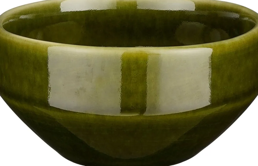 Mica Decorations schaal Rhea groen D 12,5 H 6,5 cm
