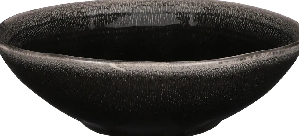 Mica Decorations schaal Tabo zwart D 20 H 6,5 cm