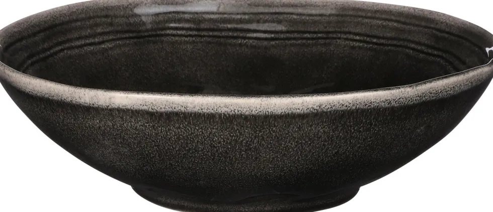 Mica Decorations schaal Tabo zwart D 30,5 H 9 cm