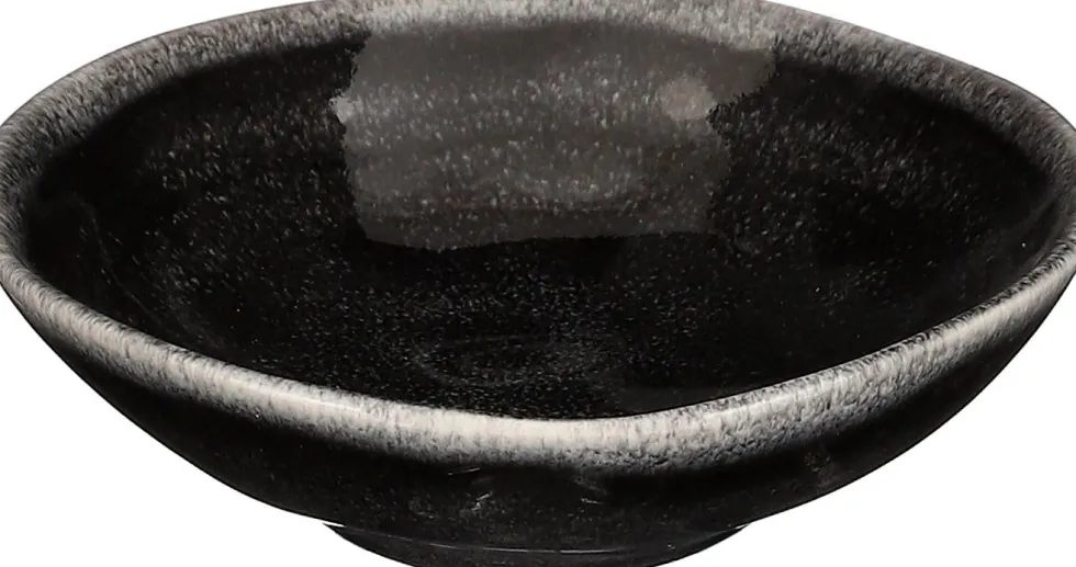 Mica Decorations schaal zwart Tabo D 11,5 H 3,5 cm