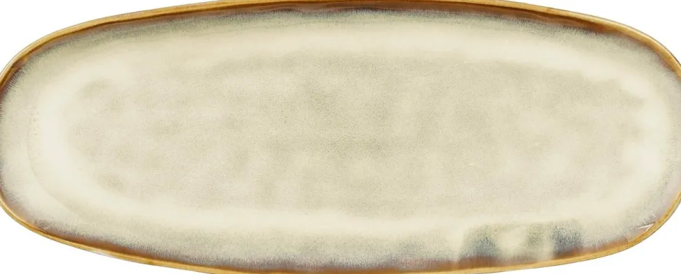 Mica Decorations serveerbord Racco beige 36 x 14,5 x 2,5 cm