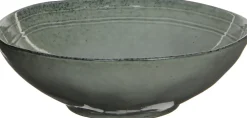 Mica Decorations serveerschaal Tabo grijs D 23,5 H 7,5 cm