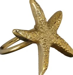 Mica Decorations servetring Ster goud 7,5 x 6 x 7,5 cm