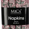 Mica Decorations servet rood 40 x 40 cm